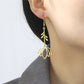 Lotus Flower Dangle Earrings
