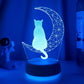 Moon Cat Color Changing Lamp
