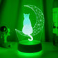 Moon Cat Color Changing Lamp