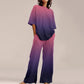 T Shirt & Wide Leg Pants Set