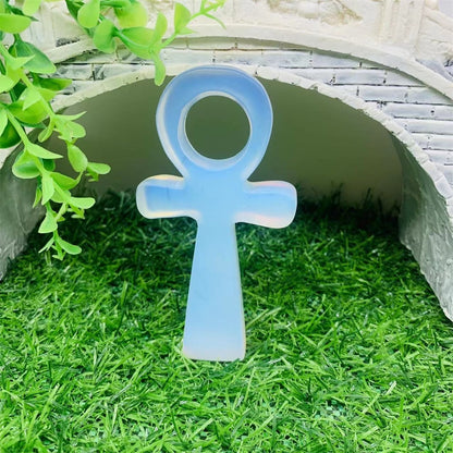 Opalite Crystal Ankh