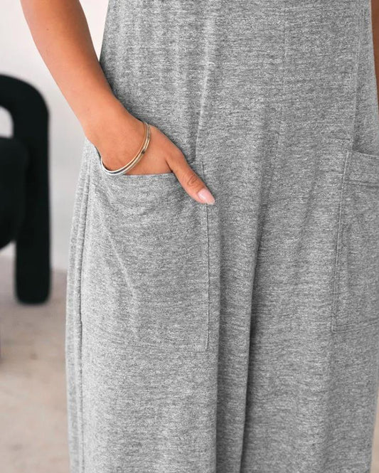 Spaghetti Strap Wide Leg Jumpsuit