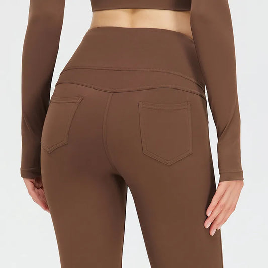 High Waist Yoga Flare Pants