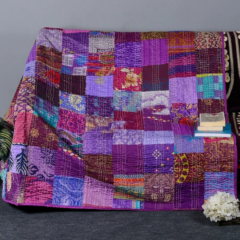 Purple Patchwork Quilt