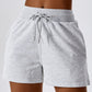 High Waist Drawstring Shorts