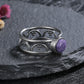 Charoite Stone Vintage Ring