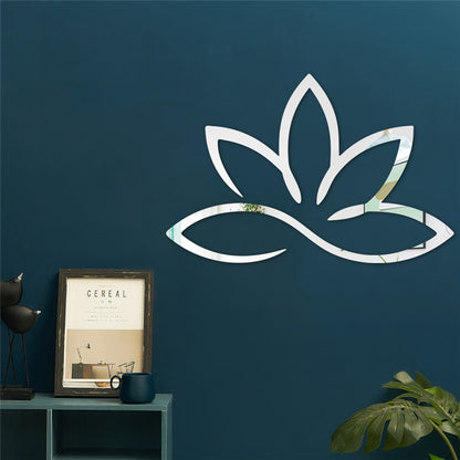 Lotus Acrylic Mirror Wall Sticker