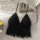 Knitted Festival Cropped Halter Top