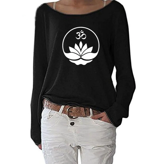 Lotus Flower Long Sleeve T Shirt