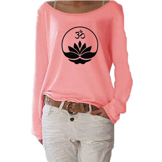 Lotus Flower Long Sleeve T Shirt