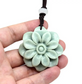 Jade Stone Flower Necklace