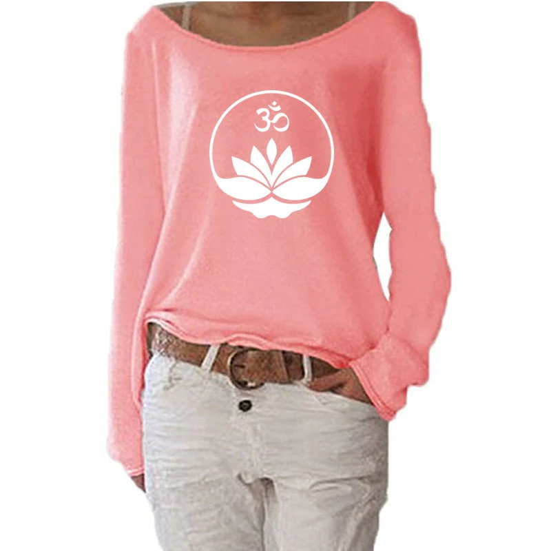 Lotus Flower Long Sleeve T Shirt