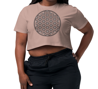 Flower of Life Cropped T Shirt