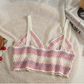 Knitted Festival Patchwork Top & Shorts Set