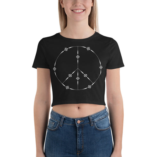 Peace Sign Crop Tee
