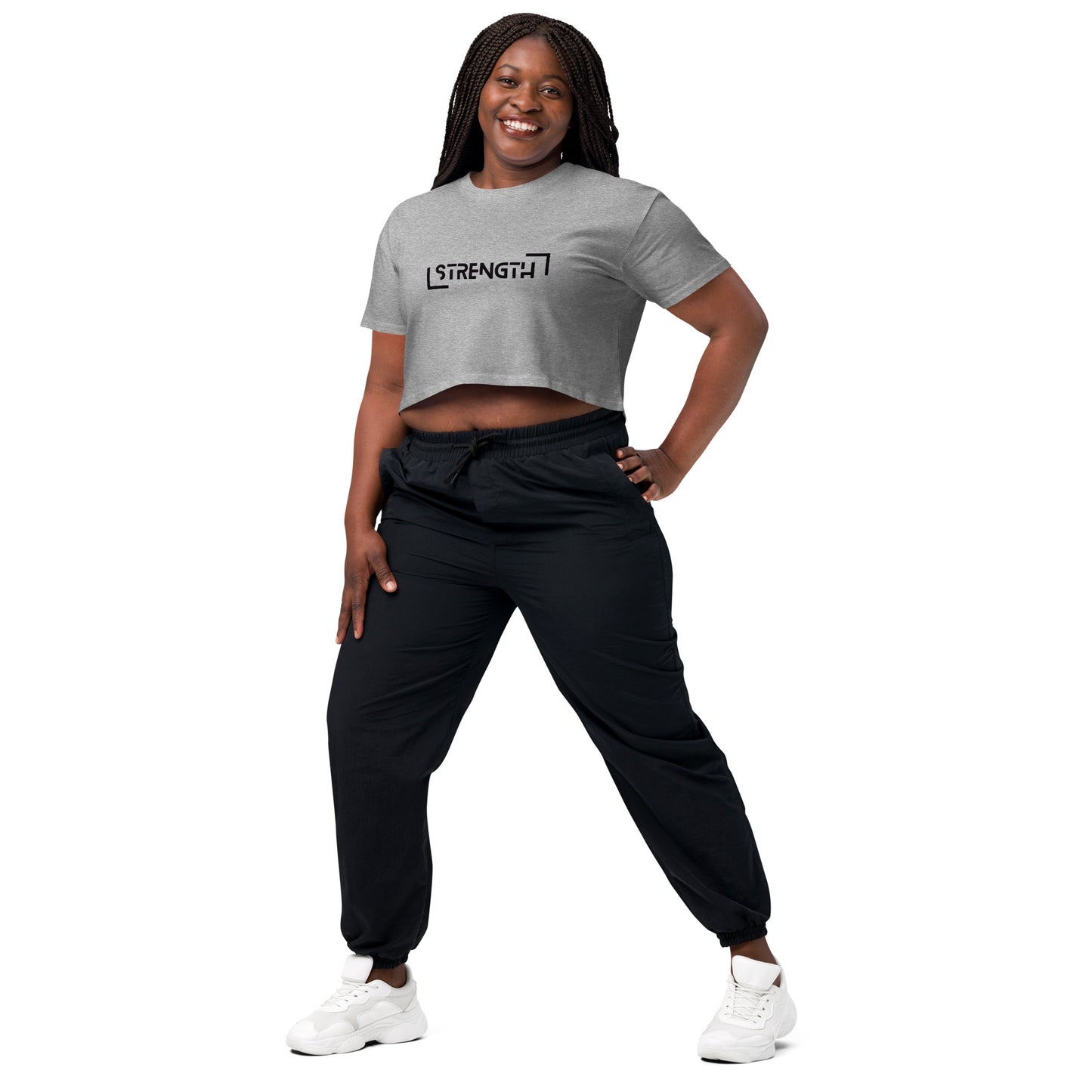 Power Words STRENGTH Cropped T Shirt