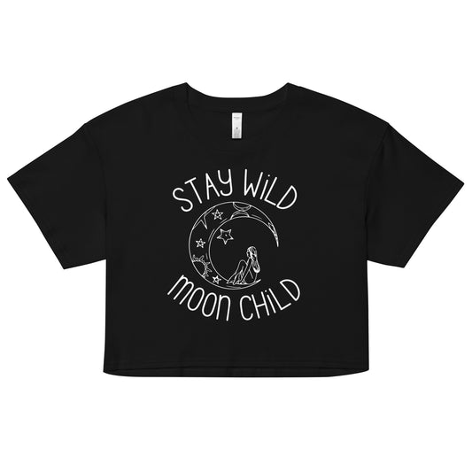 Stay Wild Moon Child Cropped T Shirt