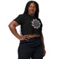 Rose Mandala Cropped T Shirt