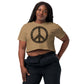 Peace Sign Cropped T Shirt