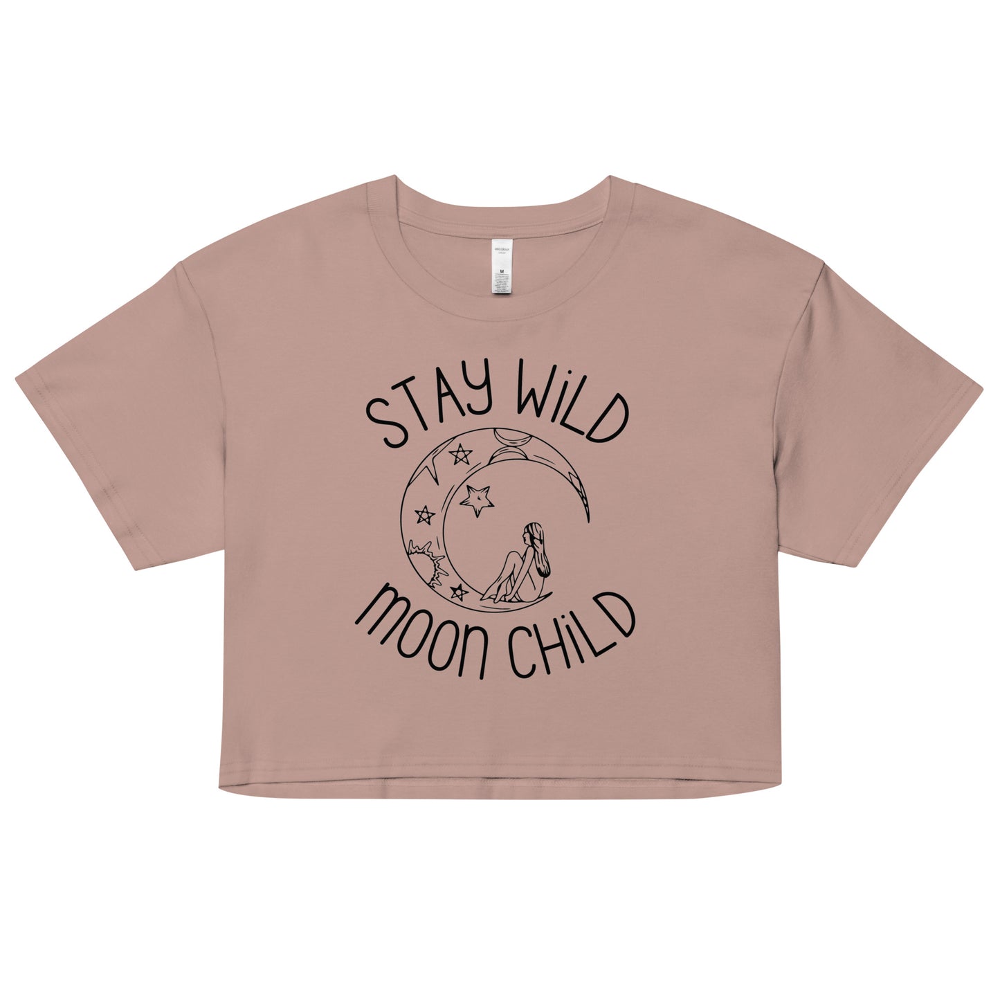 Stay Wild Moon Child Cropped T Shirt