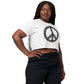 Peace Sign Cropped T Shirt