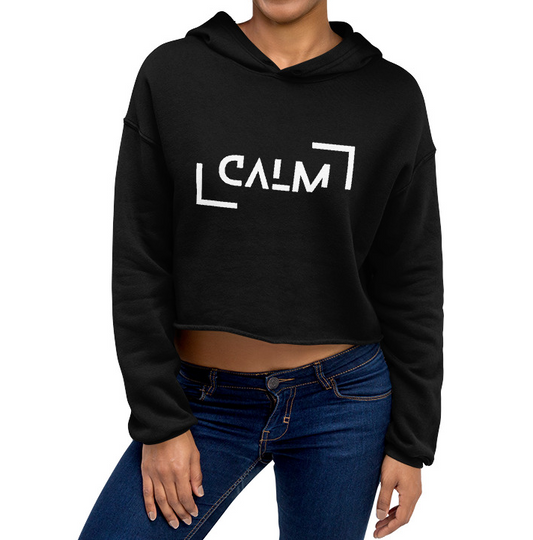 Power Words CALM Crop Hoodie