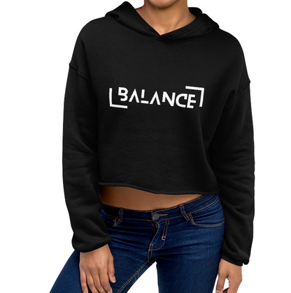 Power Words BALANCE Crop Hoodie