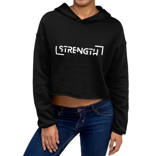 Power Words STRENGTH Crop Hoodie