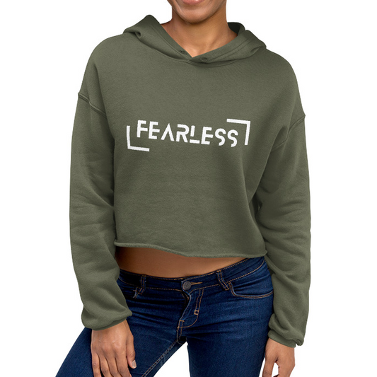 Power Words FEARLESS Crop Hoodie