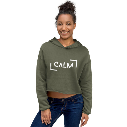 Power Words Calm Crop Hoodie