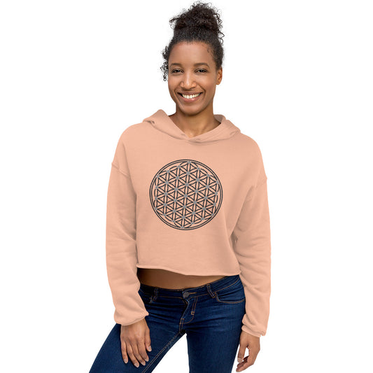 Flower of Life Crop Hoodie