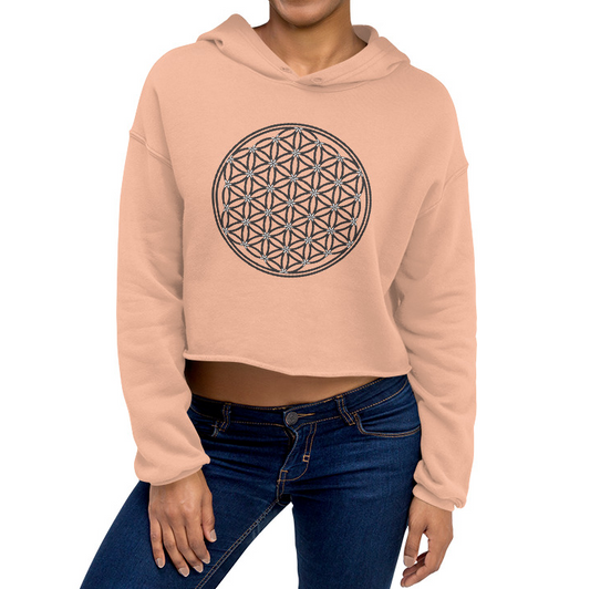 Flower of Life Crop Hoodie