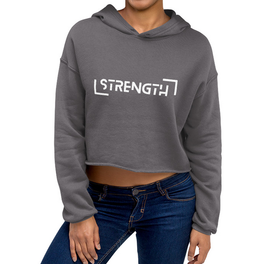 Power Words STRENGTH Crop Hoodie