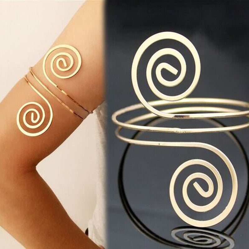 Boho Spiral Arm Bracelet