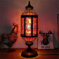 Retro Kaleidoscope Stained Glass Table Lamp