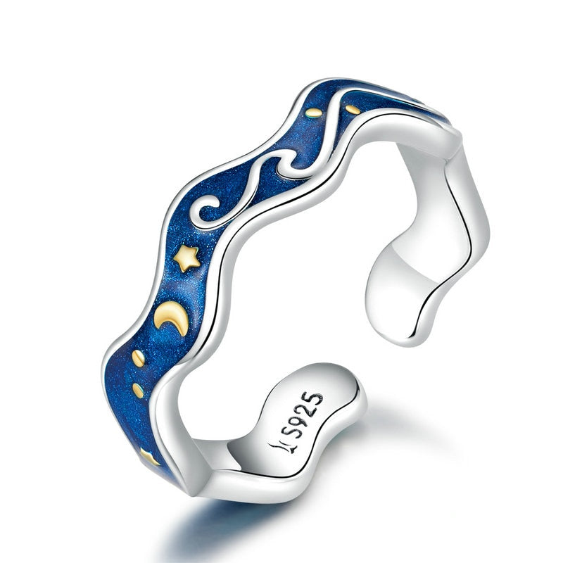Starry Night Adjustable Ring