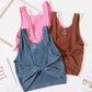 Twist Front Cropped Tank Top
