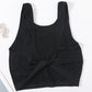 Twist Front Cropped Tank Top