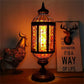 Retro Kaleidoscope Stained Glass Table Lamp