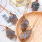 Blue Celestite Crystal Necklace