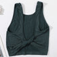 Twist Front Cropped Tank Top