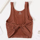 Twist Front Cropped Tank Top