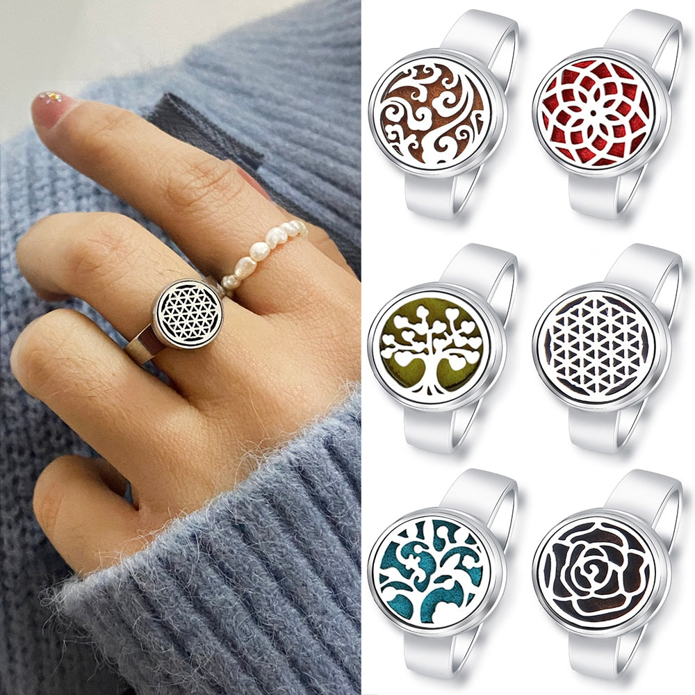 Aroma Diffuser Locket Ring