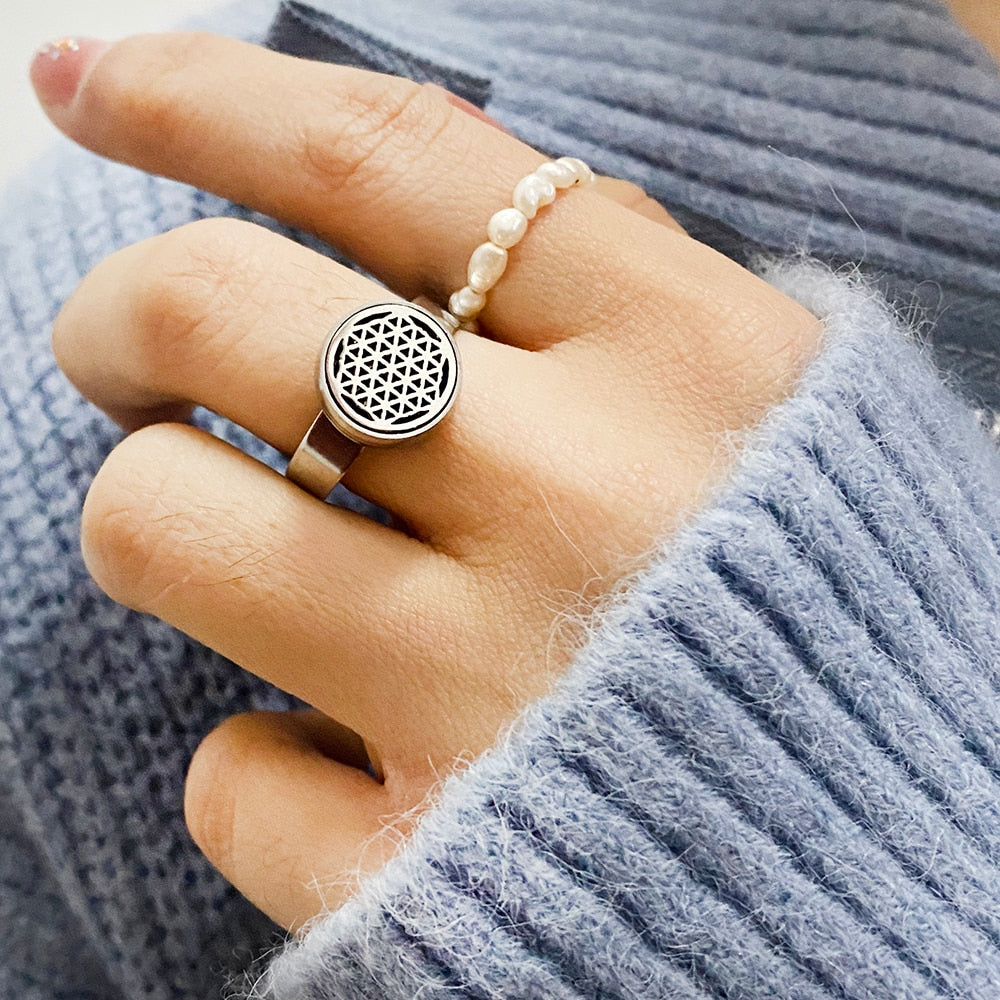 Aroma Diffuser Locket Ring