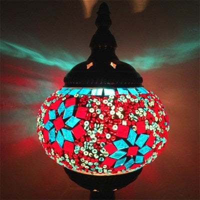 Mosaic Stained Glass Pendant Lamp