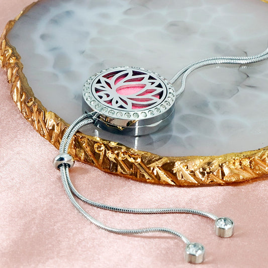 Aroma Diffuser Locket Adjustable Necklace