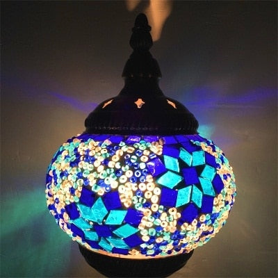 Mosaic Stained Glass Pendant Lamp