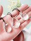 Polished Clear Quartz Water Drop Necklace