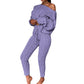 Knitted Cropped Sweater & Pants Set
