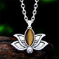 Lotus Bloom Crystal Necklace